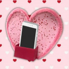 Lot de 10 supports téléphone cœur en carton Cléopâtre – À décorer
