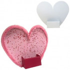 Lot de 10 supports téléphone cœur en carton Cléopâtre – À décorer
