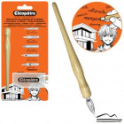 Set de calligraphie Cléopâtre – Porte-plume bois et 5 plumes interchangeables