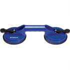 Ventouse de levage double à levier - 2 têtes 118 mm - Capacité 80 kg pour grandes surfaces