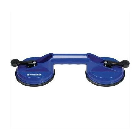 Ventouse de levage double à levier - 2 têtes 118 mm - Capacité 80 kg pour grandes surfaces