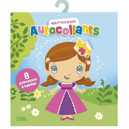 Bloc autocollants Mes P'tits Blocs - 8 princesses à habiller dès 4 ans