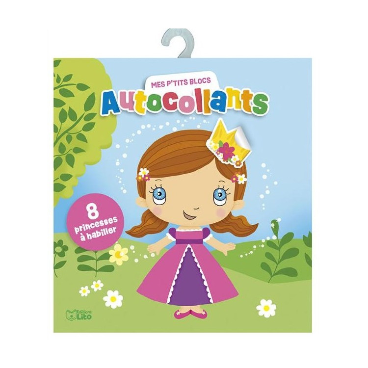 Bloc autocollants Mes P'tits Blocs - 8 princesses à habiller dès 4 ans