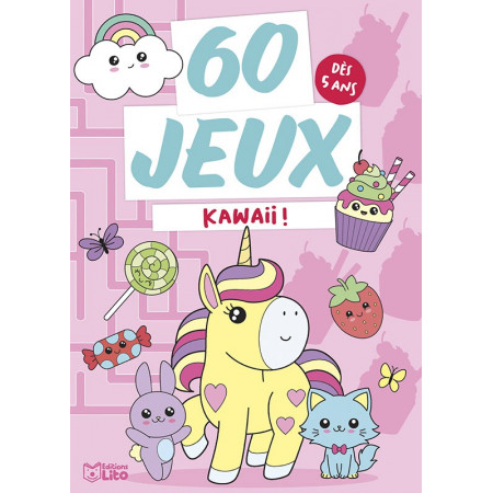 Bloc 60 Jeux Kawaii Editions Lito