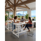 TABLE HAUTE SQUARE 140X75X110CM