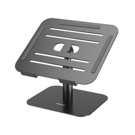 Support Ordinateur Portable Fellowes Alumia - Portable et Ergonomique - Aluminium Noir - Pour PC jusqu'à 15''