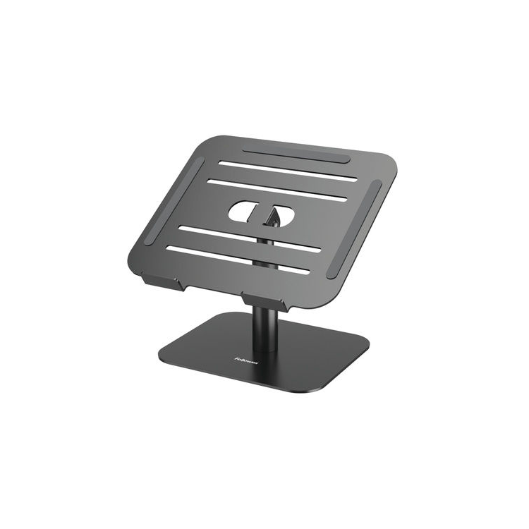 Support Ordinateur Portable Fellowes Alumia - Portable et Ergonomique - Aluminium Noir - Pour PC jusqu'à 15''