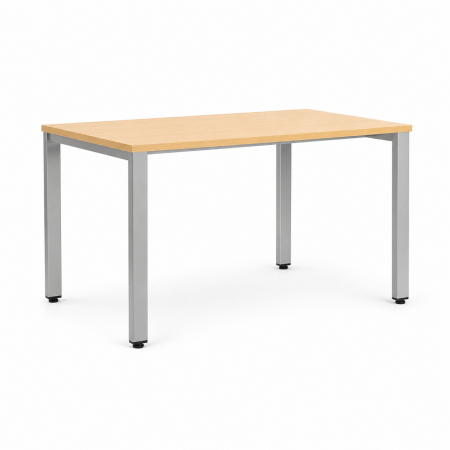 BUREAU BLANC 140X80 ALU/HETRE - ROCADA