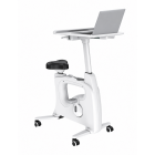 Vélo de bureau Office Bike blanc avec tablette de travail – 8 niveaux de résistance et écran d’activité