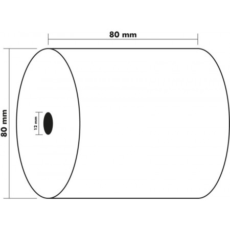 BOBINETTE 80X80 1 PLI THERMIQUE SANS BISPHENOL