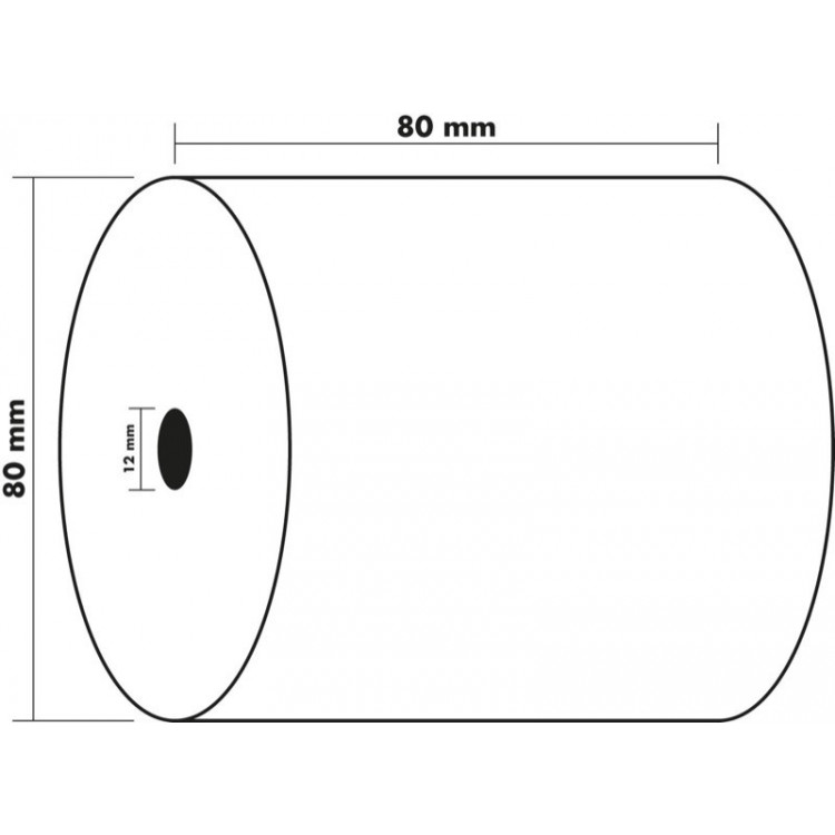 BOBINETTE 80X80 1 PLI THERMIQUE SANS BISPHENOL