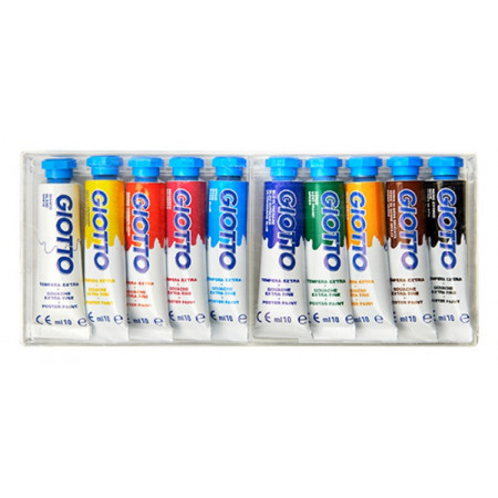 BOITE DE 10 TUBES DE GOUACHES