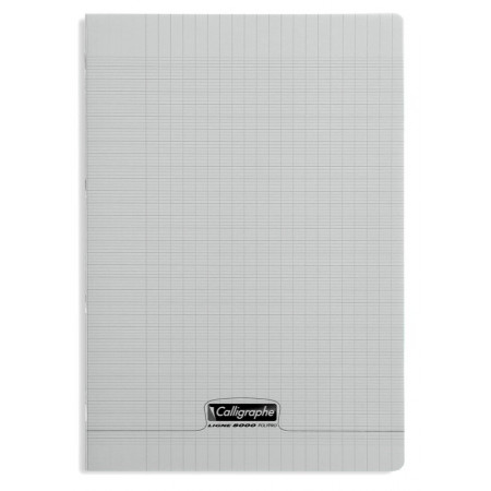 CAHIER POLYPRO 21X29,7 96P SEYES GRIS