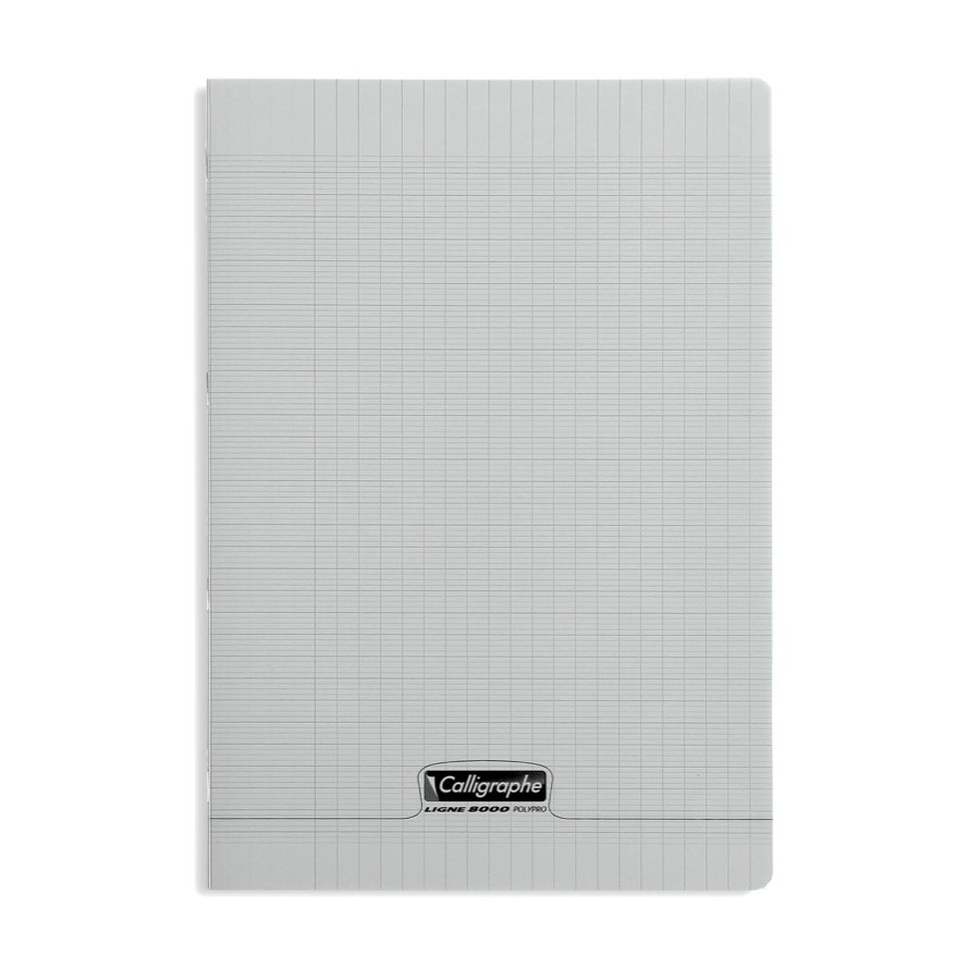 Cahier polypro Calligraphe petit format 17x22 96p grands carreaux (séyès) -  vert