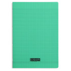 CAHIER POLYPRO, Format A4, Grands Carreaux, 21X29.7 - 96 PAGES SEYES VERT