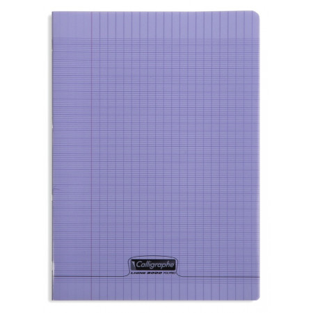 CAHIER POLYPRO, Format A4, Grands Carreaux, 21X29.7 - 96 PAGES SEYES VIOLET