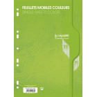 PAQUET COPIES SIMPLE PERFOREE, Format A4, Grands Carreaux, 21X29.7 - 100 PAGES SEYES VERT