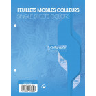 PAQUET COPIES SIMPLE PERFOREE, PETIT FORMAT, GRANDS CARREAUX, 17x22 - 100 PAGES SEYES - BLEU