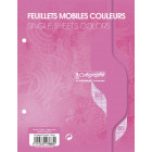 PAQUET COPIES SIMPLE PERFOREE, PETIT FORMAT, GRANDS CARREAUX, 17x22 - 100 PAGES SEYES - Rose