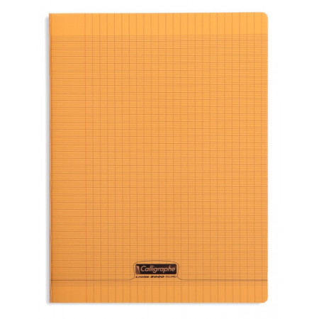 CAHIER POLYPRO, Grand Format, Grands Carreaux, 24X32 - 96 PAGES SEYES ORANGE