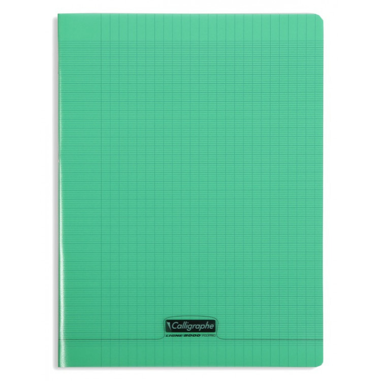 CAHIER POLYPRO, Grand Format, Grands Carreaux, 24X32 - 96 PAGES SEYES VERT