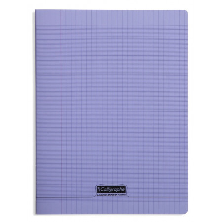 CAHIER POLYPRO, Grand Format, Grands Carreaux, 24X32 - 96 PAGES SEYES VIOLET