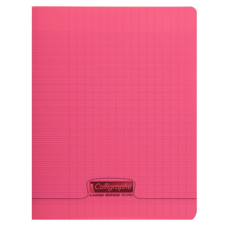 CAHIER POLYPRO, Petit Format, Grands Carreaux, 17X22 96 PAGES SEYES ROUGE