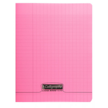 CAHIER POLYPRO, Petit Format, Grands Carreaux, 17X22 96 PAGES SEYES ROSE