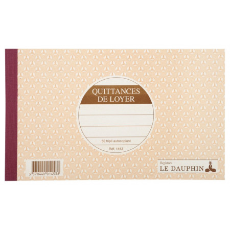 CARNET QUITTANCES DE LOYER