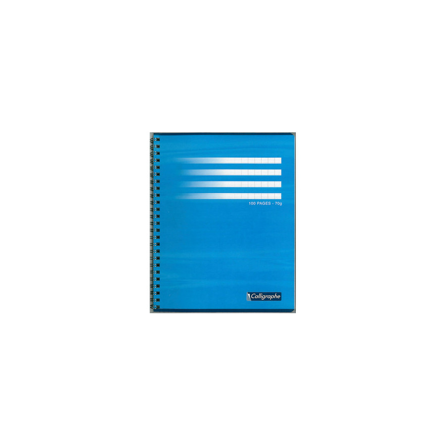 CAHIER DOS SPIRALE, Grand Format, Grands Carreaux, 24X32 - 180