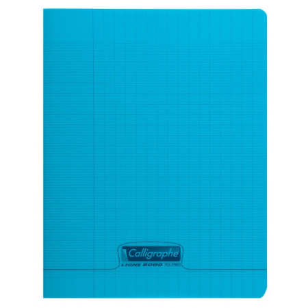 CAHIER POLYPRO, Grand Format, Grands Carreaux, 24X32 - 48 PAGES SEYES BLEU