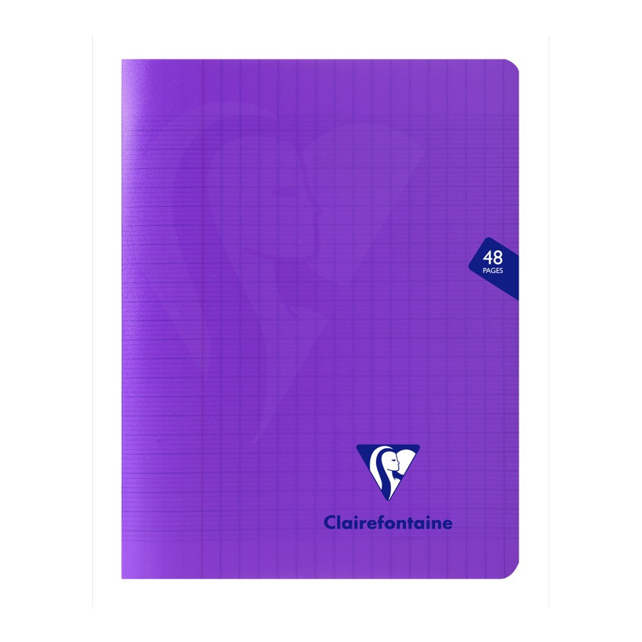 CAHIER POLYPRO, Petit Format, Grands Carreaux, 17X22 48 PAGES SEYES VIOLET  - BuroStock Réunion