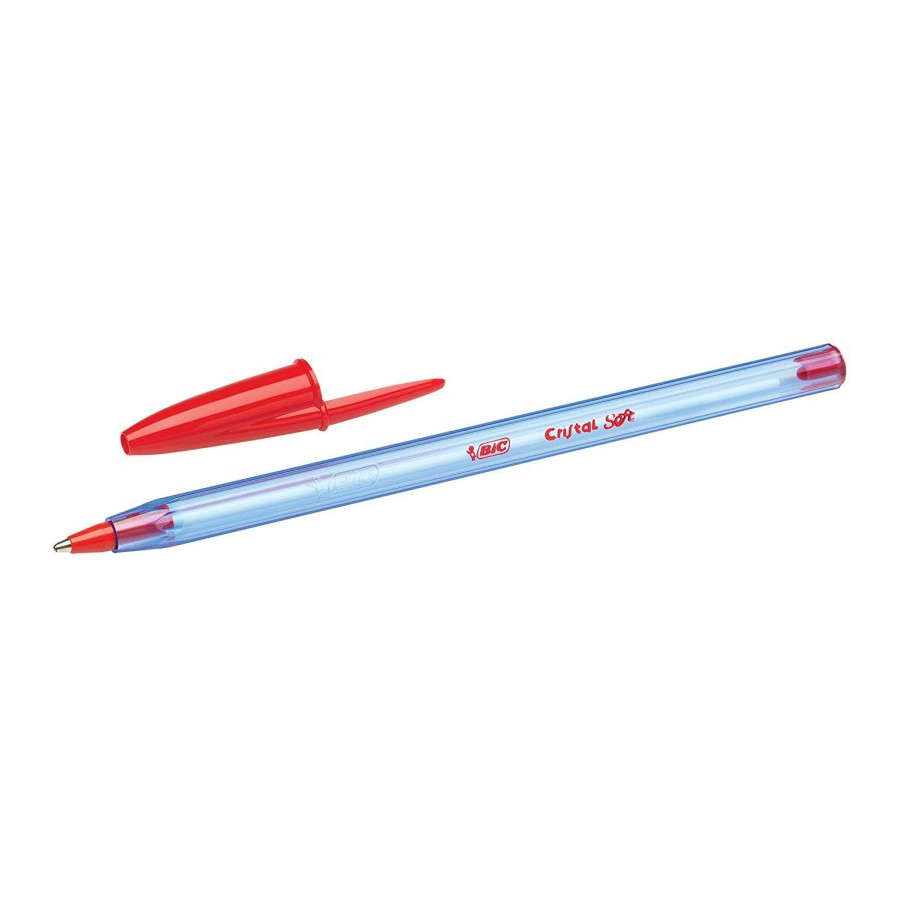 STYLO BILLE - BIC CRISTAL - 1,0mm EPAISSEUR DE TRAIT - ROUGE